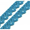 Cotton lace - blue danube - 1 meter
