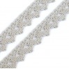 Cotton lace - gray - 1 meter