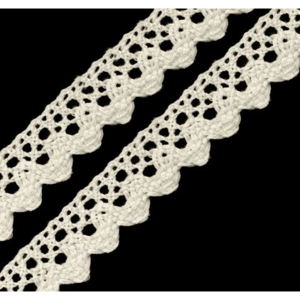 Cotton lace - white - 1 meter