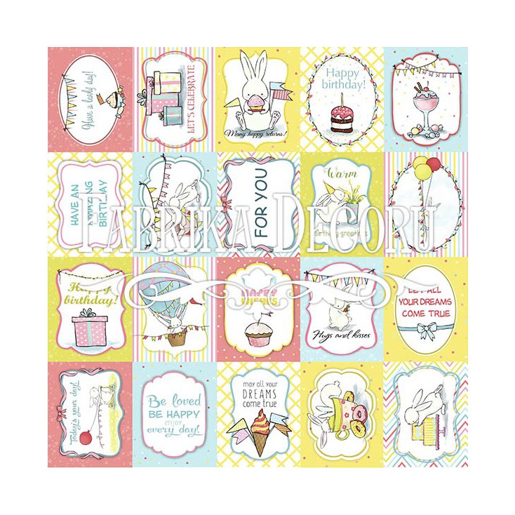 Scrapbooking paper - Fabrika Decoru - Birthday Party 02- Pictures for cutting