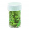 Cupped sequins in a jar - light green