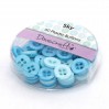 Buttons -Dovecraft - sky - 60 pieces