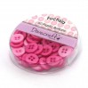 Buttons -Dovecraft - fuchsia - 60 pieces