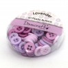 Buttons -Dovecraft - lavender - 60 pieces