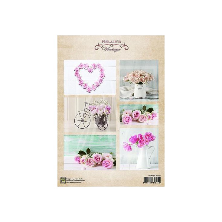 Scrapbooking paper - Nellie's Choice - Roses