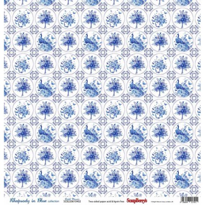 Papier do scrapbookingu – Scrapberry's -Rhapsody in Blue - Dutch Mosaic