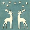 Latarnia MOrska - Cardboard element - reindeers and stars