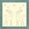 Latarnia MOrska - Cardboard element - reindeers and stars