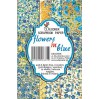 Decorer - Set of mini scrapbooking papers - flowers in blue