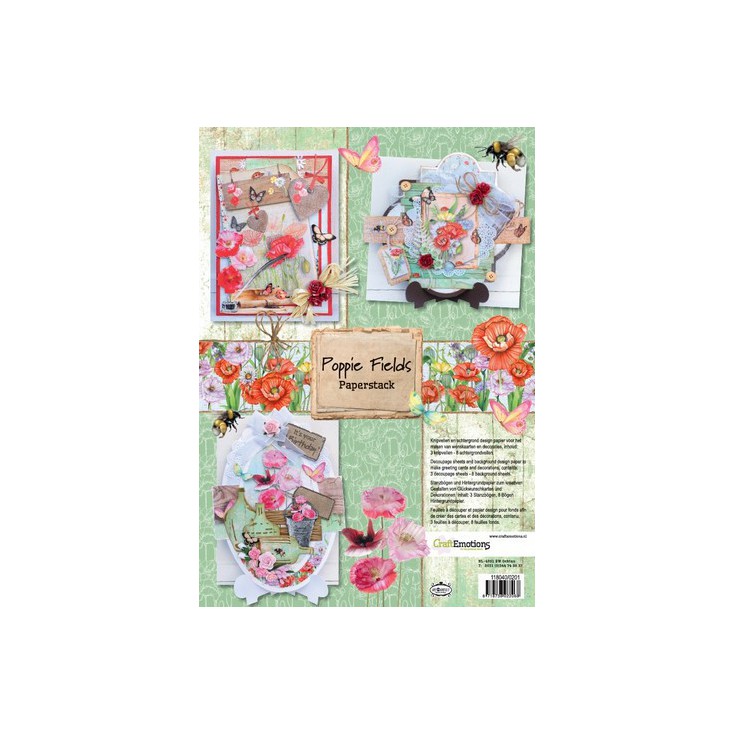 Scrapbooking paper pad - Craft Emotions - Poppie Fields