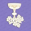 Crafty Moly - Cardboard element -communion goblet with grape