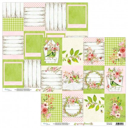Scrapbooking paper - Mintay Papers - Springtime 06
