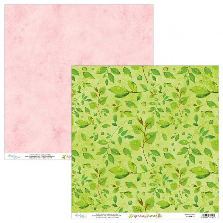 Scrapbooking paper - Mintay Papers - Springtime 01