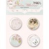 Selfadhesive buttons/badge - ScrapMir - Lady Shabby Chic