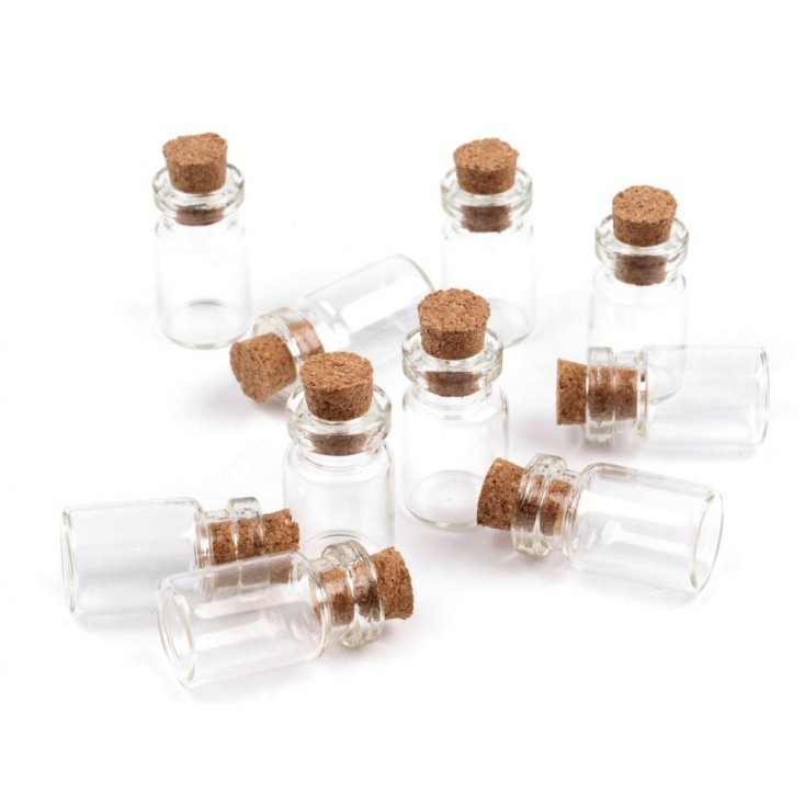 Glass mini bottle - 1 pcs.