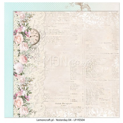 Double sided scrapbooking paper - Yesterday 04
