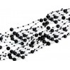 Perełki na żyłce silikonowej Ø7mm długość 130cm - czarne