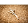 Laser LOVE - cardboardcross with the valleys- 1 pcs. - Baby lily