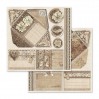 Zestaw papierów do tworzenia kartek i scrapbookingu - Stamperia - Old Lace