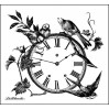 Silicon stamp - LaBlanche - Birds on a Clock