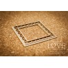 Laser LOVE - cardboard frame square Memories..