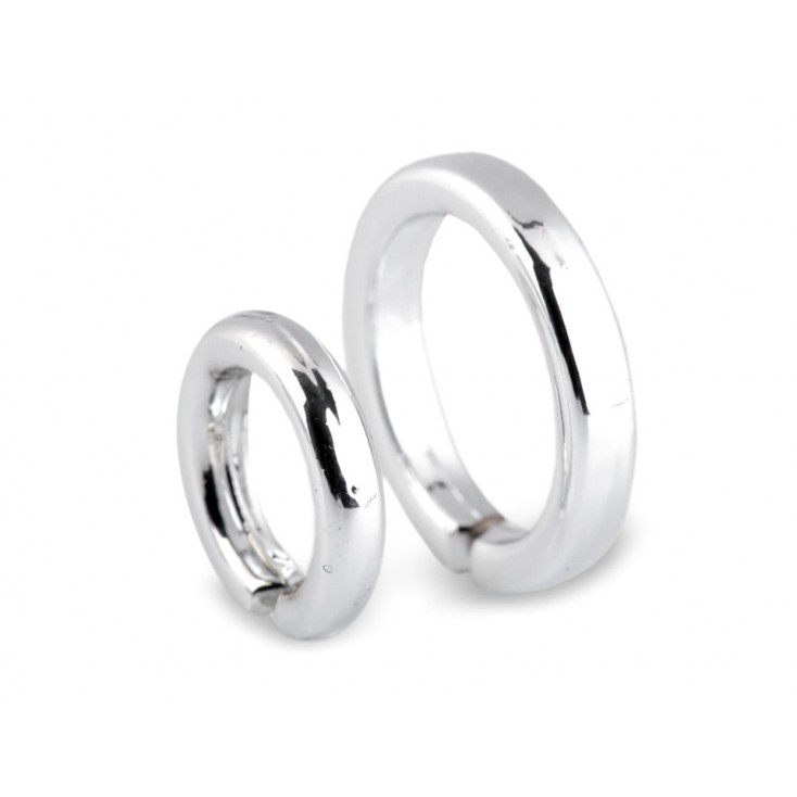 Wedding ring - pair - silver 02