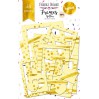 Zestaw papierowych ramek - Fabrika Decoru - Yellow ze złoceniami - 39 części