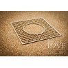 Laser LOVE - cardboard Vintage grille circle 01 - Memories