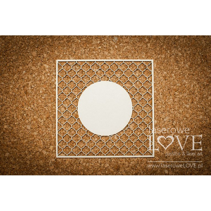 Laser LOVE - cardboard rectangular frame Paroles layered
