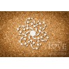 Laser LOVE - cardboard rosette with lily of the valley - Baby lily