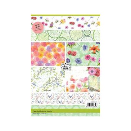Pad of scrapbooking papers - Botanical Summer