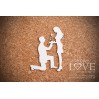 Laser LOVE - cardboard offer of marriage