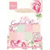 Marianne Design - Mały bloczek papierów do scrapbookingu - Angielskie Róże