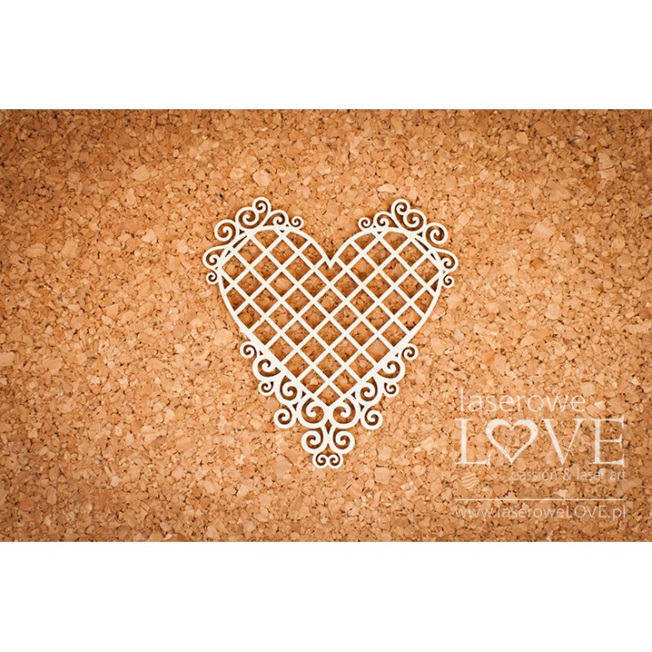 Laser LOVE - cardboardHeart frame with noble ornaments - Grid - Paroles