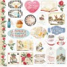 Set of scrapbooking papers - Bee Shabby - Follow the Alice