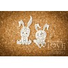 Laser LOVE - cardboard Little boy with a bunny - Emma & Billy