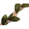 Jute band with leaves