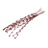 Twig with buds - 5 pcs - red