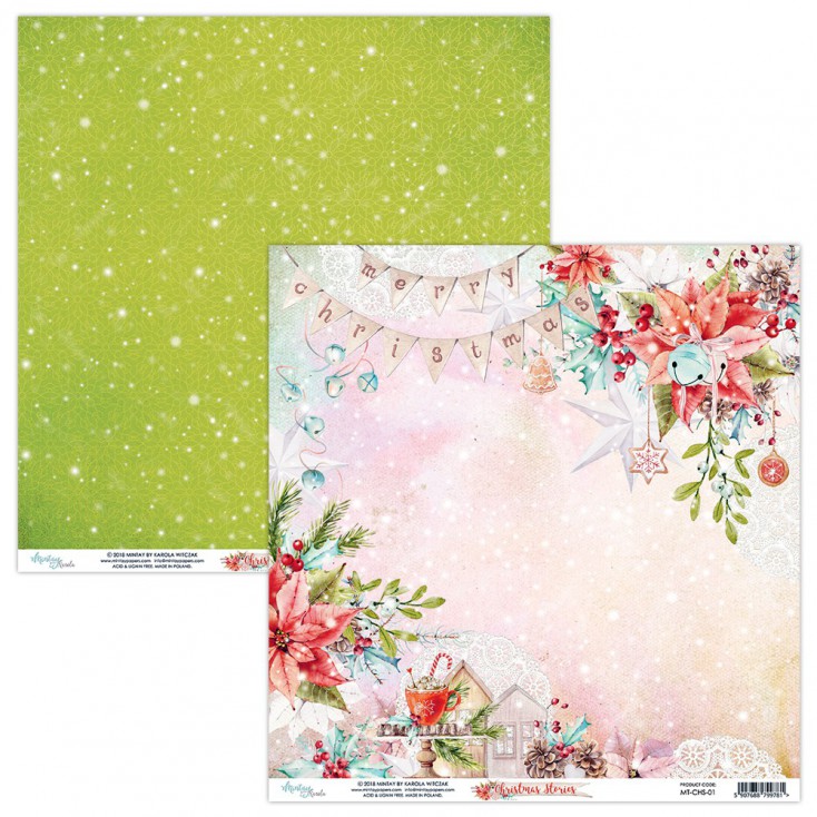 Scrapbooking paper - Mintay Papers - Christmas Stories 01