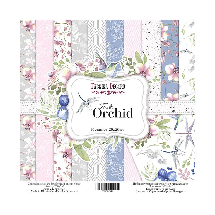 Set of scrapbooking papers - Fabrika Decoru - Tender orchid