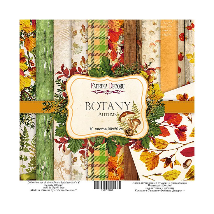 Set of scrapbooking papers - Fabrika Decoru - Botany Autumn