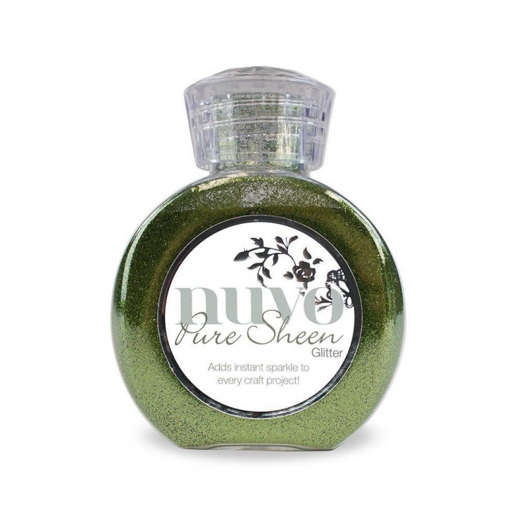 Nuvo Pure Sheen Glitter - Powdered glitter- Olive Green