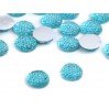 Ground pebbles, cabochon, means for flowers 1.2 cm - blue