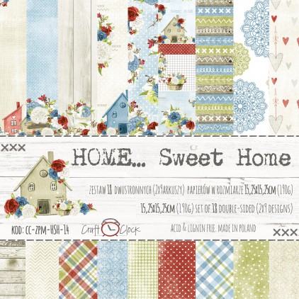 Pad of scrapbooking papers - Craft O Clock - Home... Sweet Home