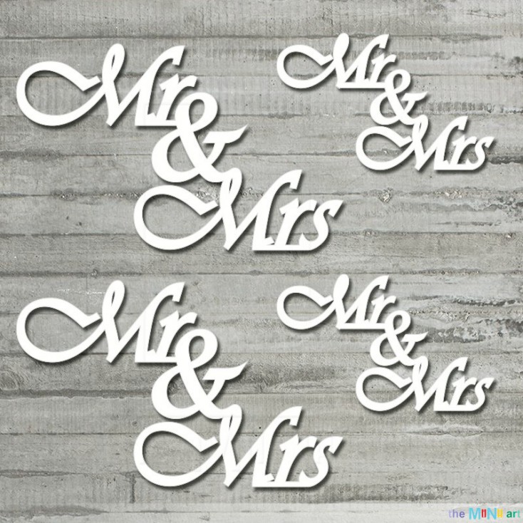 the MiNi art - tekturka -mr&mrs - me & you