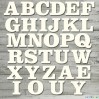 the MiNi art - Cardboard element -Alphabet - uppercase letters 2