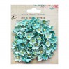 Paper flower set - Little Birdie - Paula Arctic Ice - 60 flowers
