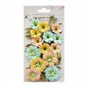 Papierowe kwiaty do rękodzieła - Little Birdie - Fiorella Pastel Palette - 25 elementów