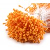 Pręciki do kwiatków - pomarańczowe matowe - pęczek - 2mm