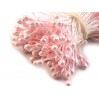 Pręciki do kwiatków - perłowe jasny różowy - pęczek - 2mm